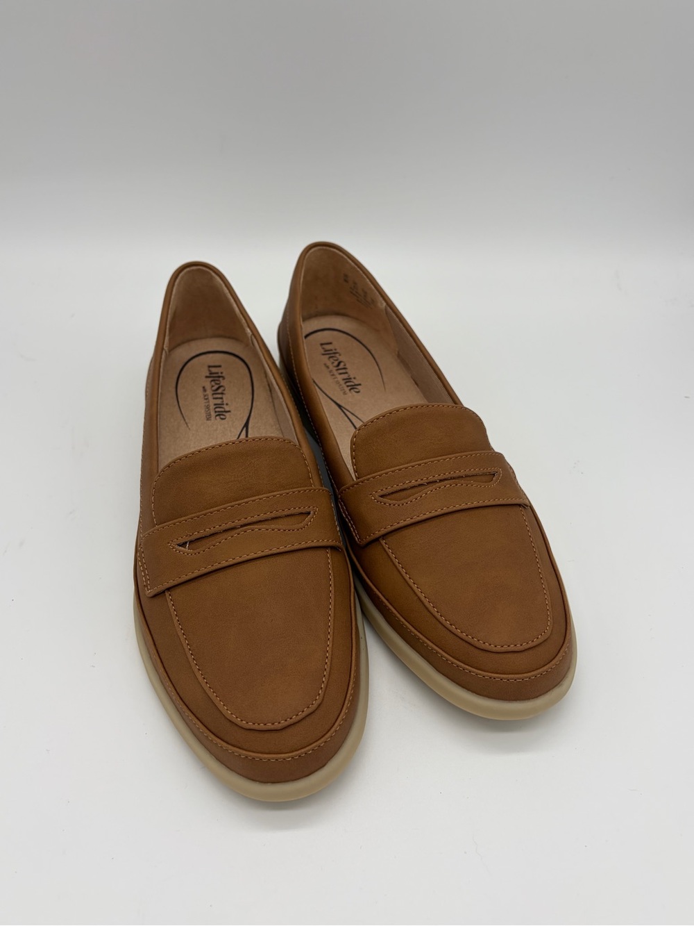 LifeStride Malta Tan Nubuck Penny Loafers - Women’s Size 9 M (NIB)